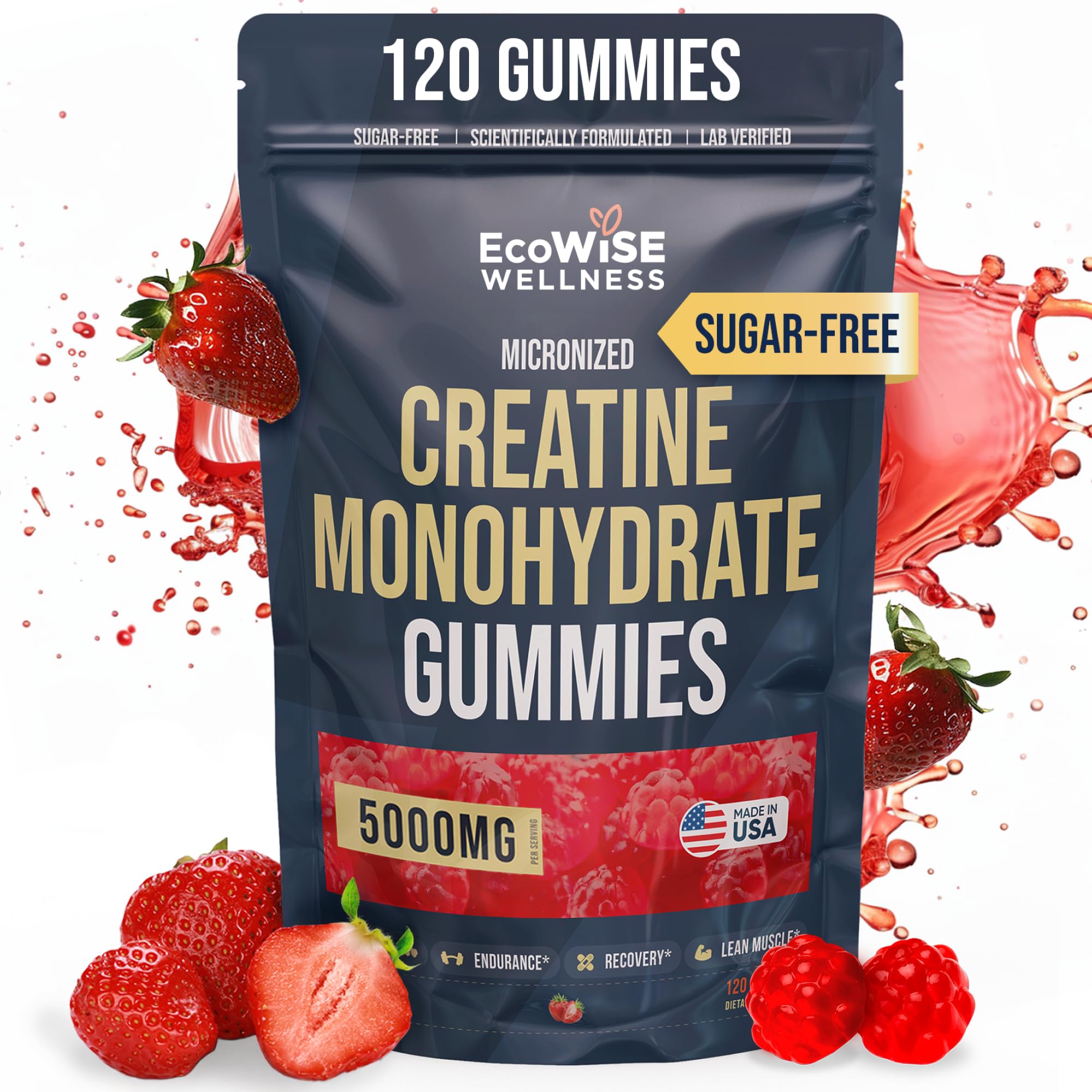 AMZXO Creatine Gummies Raspberry