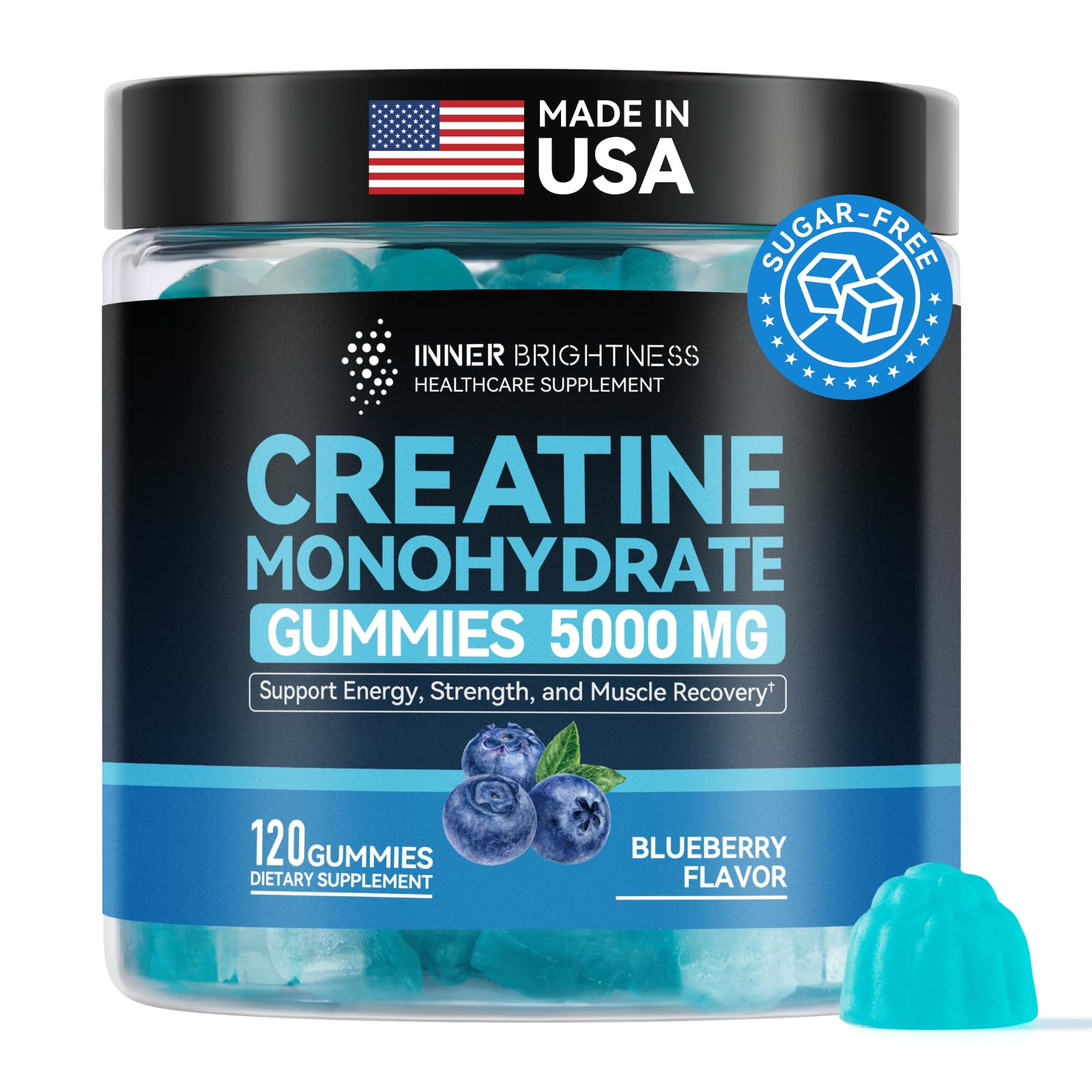 Inner Brightness Creatine Gummies Blueberry
